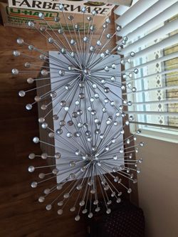 2 Large silver  wall decoration