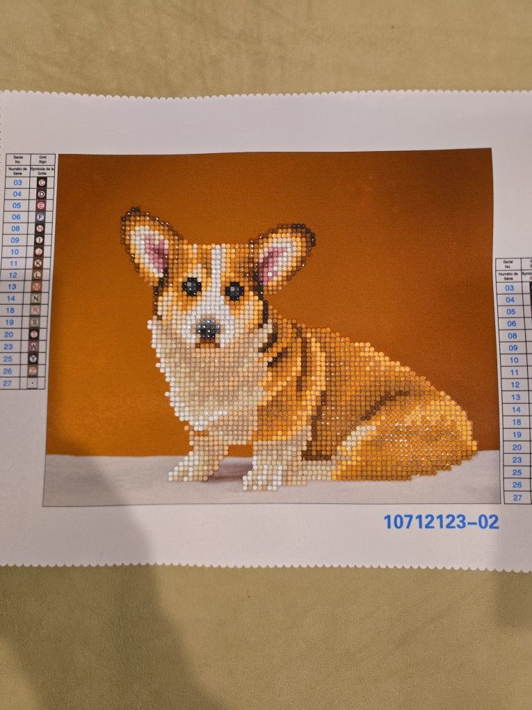 Corgi Diamond Art