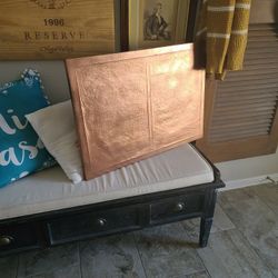 Large Copper Painted Canvas. Ready For You Personlize It