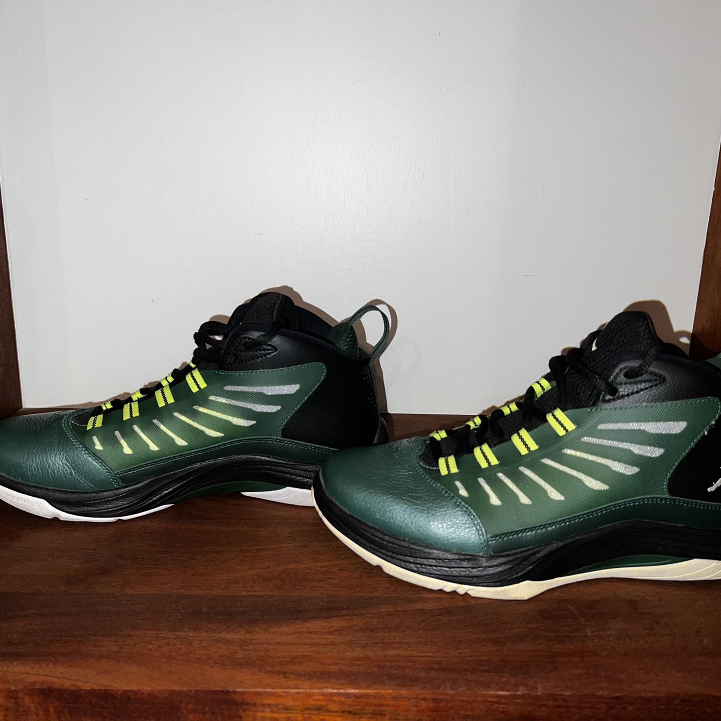 Air Jordan Nike Prime Fly 2 Gorge Green White Black Volt Size 8 (654287-301) - Men | Color: Green | Size: 8