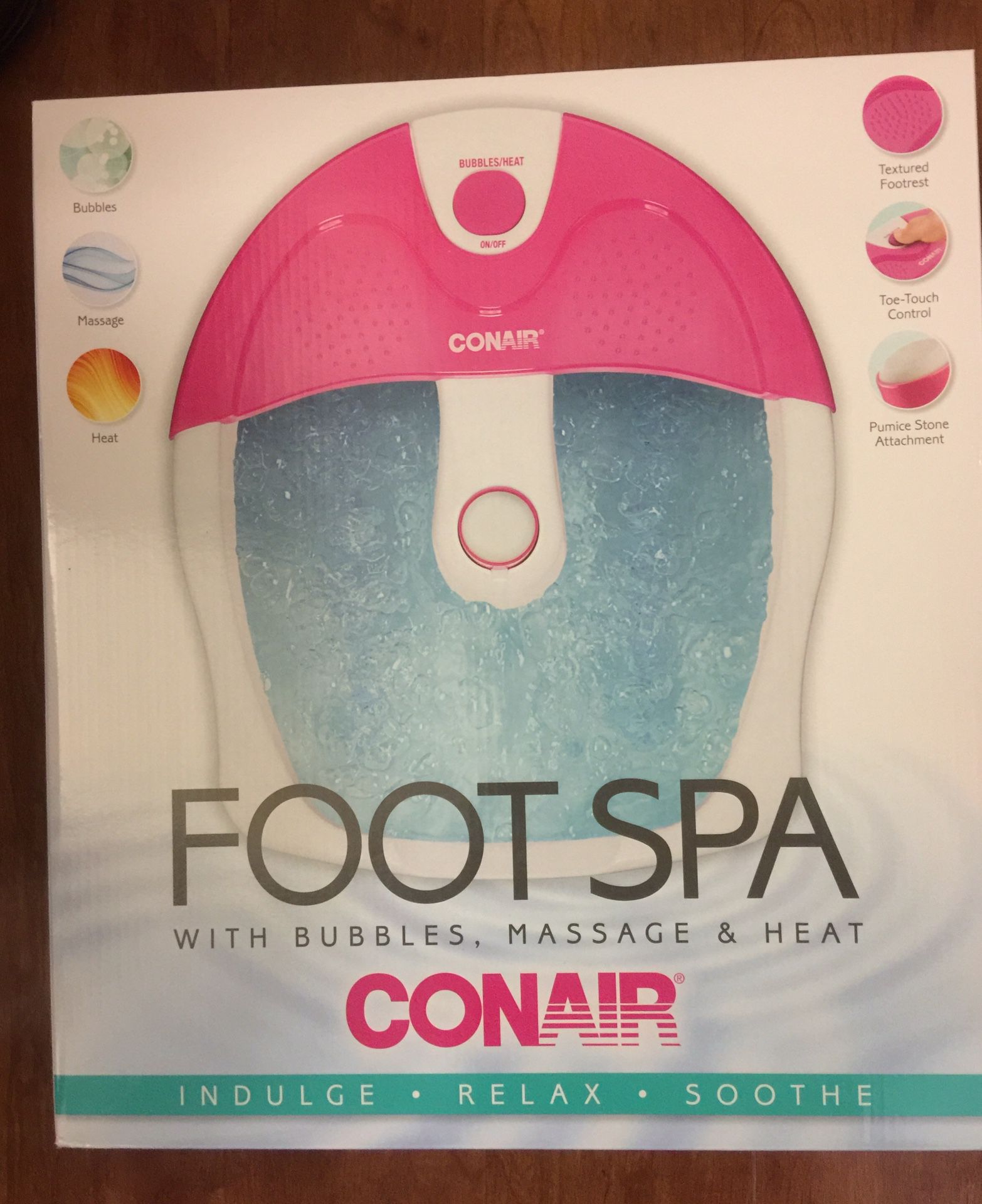 Brand new Conair foot spa with bubbles. massage & heat (pick up only)