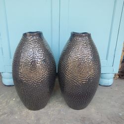 Pair Of Arhaus Vases