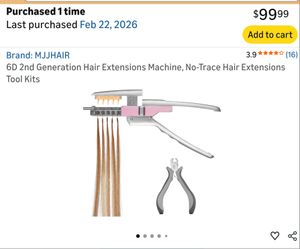 6D 2nd Generation hair extention machine
