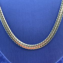 925 Sterling Silver 24” Rounded Herringbone Style Necklace 29.50g 5mm 194043/2