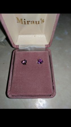 Gold and Amethyst earrings