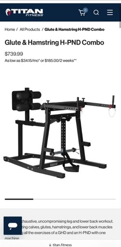 Glute and Hamstring 2 In 1 Combo Machine