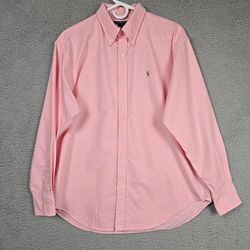 Ralph Lauren Sport Shirt Men Size 14 Pink Button Down Long Sleeve