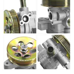 Bomba de dirección asistida con polea compatible con Honda Accord EX DX LX SE L4 2.3L 1 2000 2001 2002 Reemplazo de bomba de asistencia eléctr