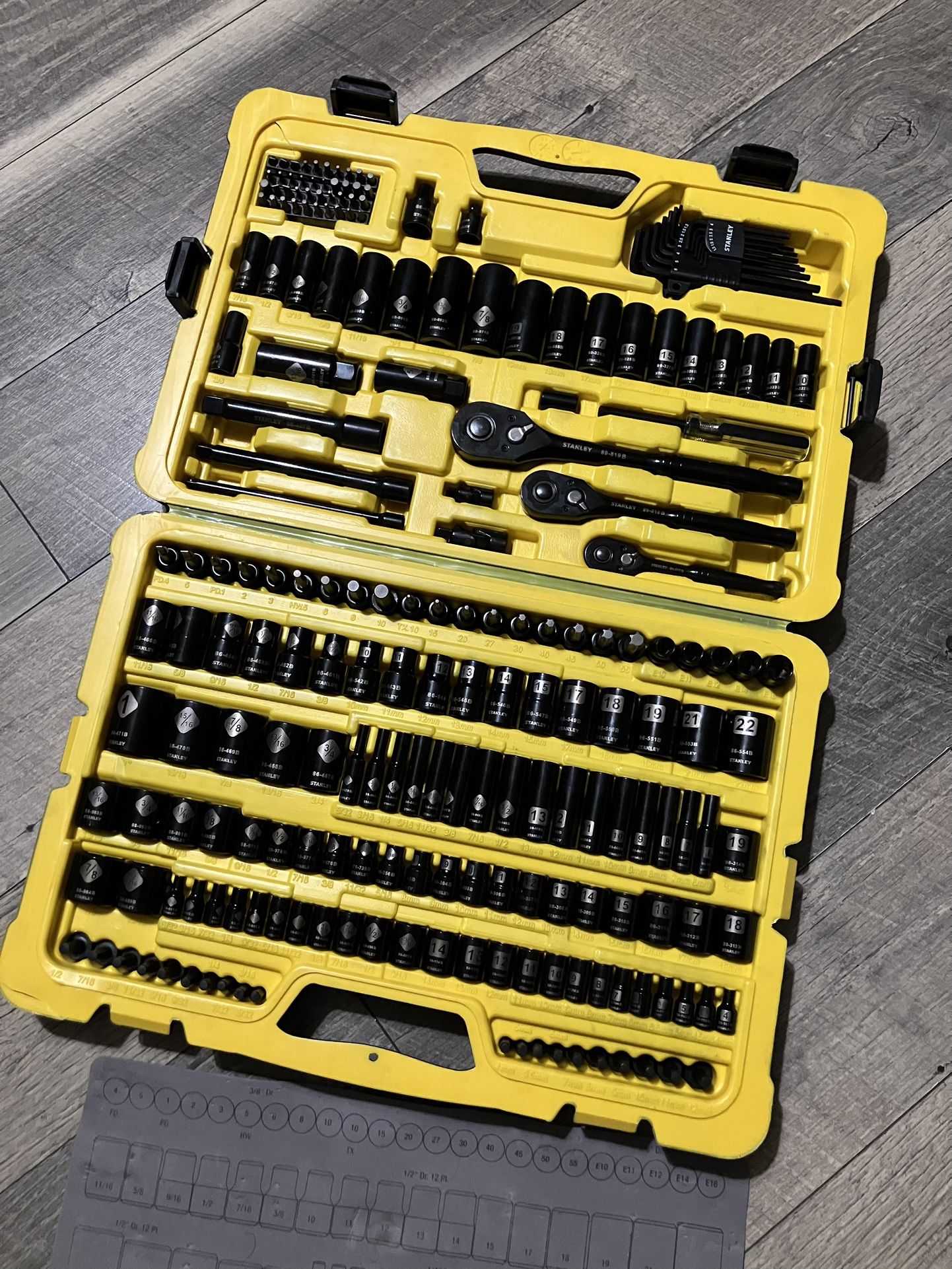 STANLEY Professional Grade Black Chrome NewMechanics Tool Set (Socket Set-229 Pieces)