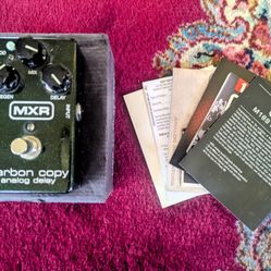 MXR CARBON COPY ANALOG DIGITAL DELAY PANEL