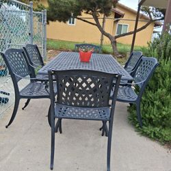Patio Furniture Table With 6 Chairs 