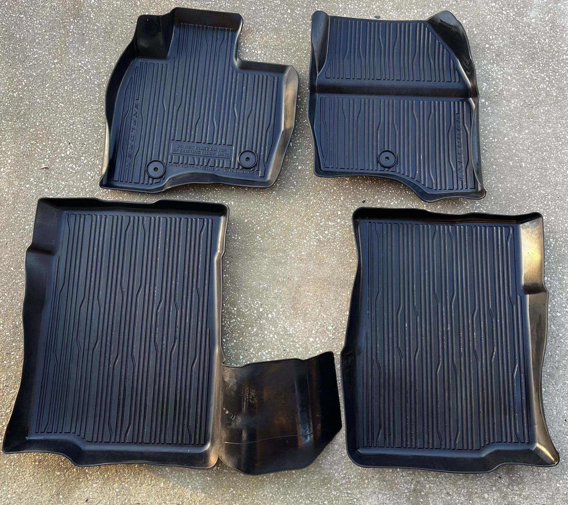 2016-2019  Ford Explorer All Weather Mats Ford OEM