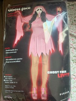 Pink ghost face