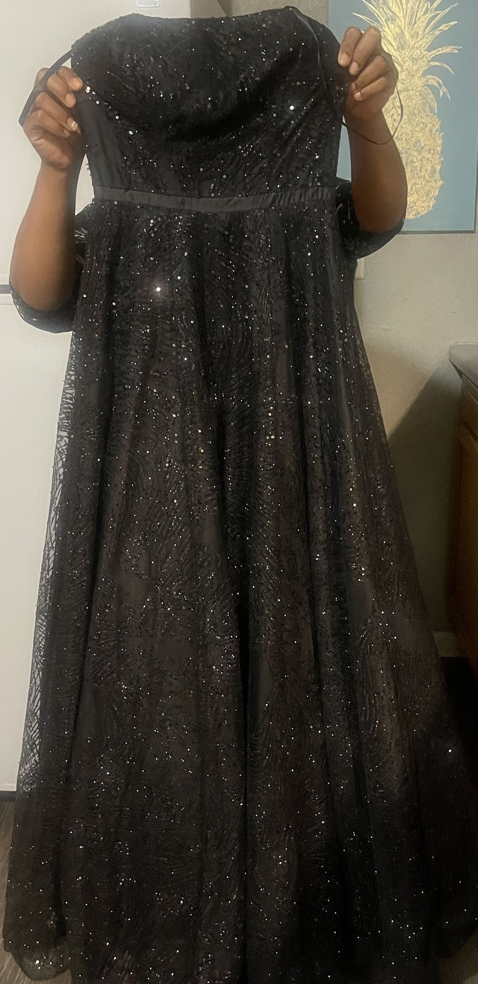Sparkly Black Prom Dress