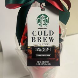 Coffee  - “Brand New” Cold Brew Starbucks 1-1.35 FL. OZ. POD Coffee with 16 oz. Tumbler Kit. ONLY: $10 !!