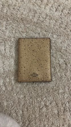 Coach Star Gold Glitter Travel Passport Wallet
