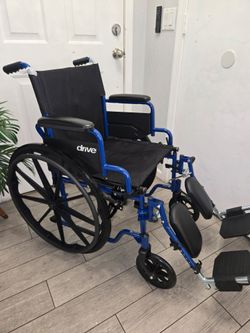 Drive Medical Blue Streak Lightweight Wheelchair, silla de ruedas