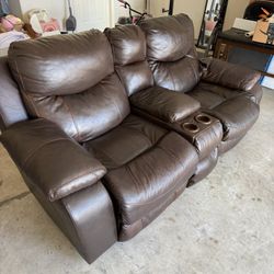 Leather Couch 