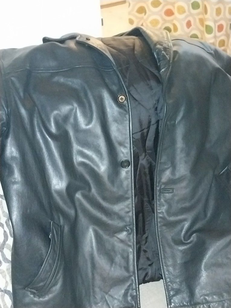 New Heavy Mens GAP XXL Leather Jacket