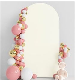 7.2FT Arch Backdrop Cover Ivory Arch