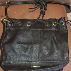 Liz Claiborne Black Leather Bag
