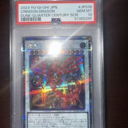 YuGiOh Crimson Dragon QCSR PSA 10 JP