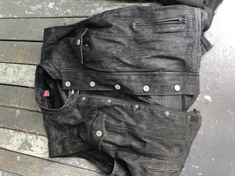 Size medium motorcycle jacket and vest