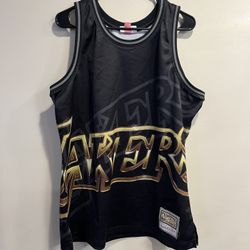 NWT  Mitchell & Ness Los Angeles Lakers Big Face 4.0 Tank Jersey Men’s Sz Large  