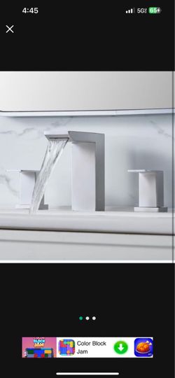 Hole Bathroom Faucet Brushed Nicke  And Black  F4 N $40