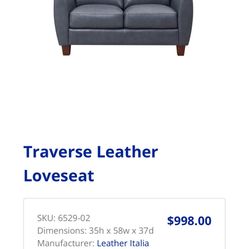 Loveseat and Ottoman