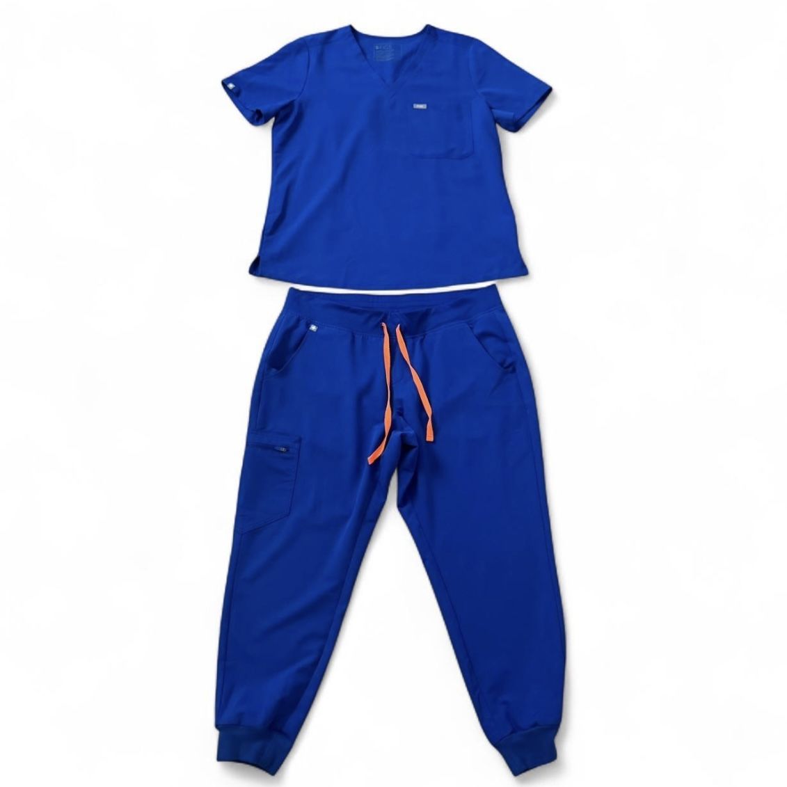 Figs winning blue Women’s Zamora Joggers & Catarina Top scrub set 