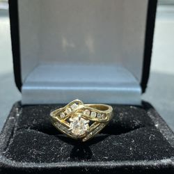 14k Gold Natural Diamond Ring