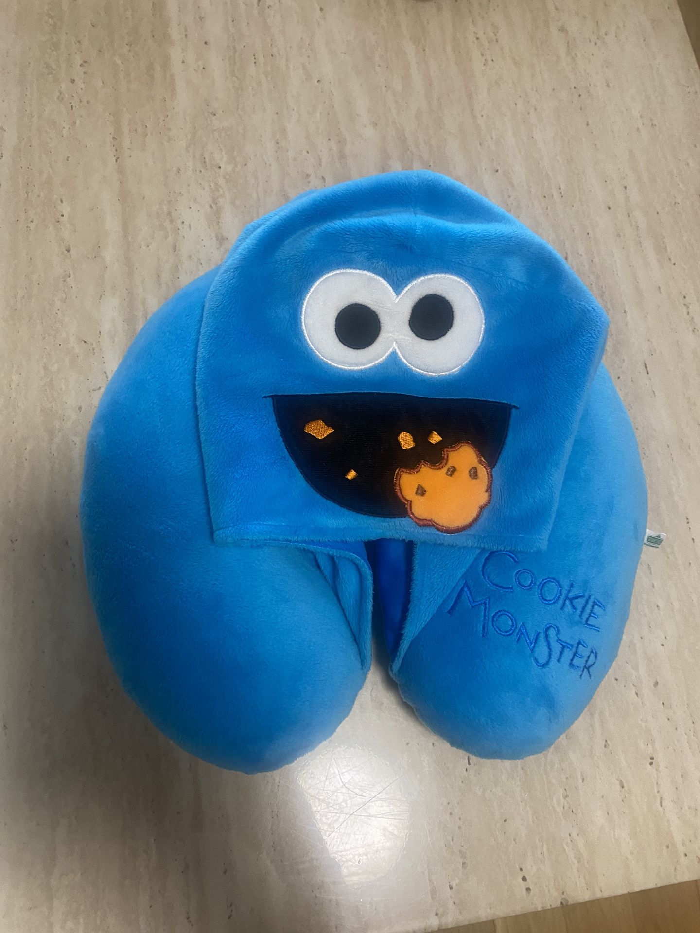 Cookie Monster Travel Neck Pillow