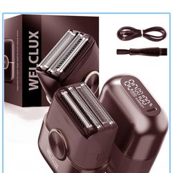 Electric Foil Shavers for Men: Mini Electric Razor with 4 Floating Blades & Big LED Display - Foil Shaver for Men with 2 Gears Adjustable - Face Shave
