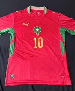 🇲🇦⚽️ Morocco Home World Cup M jersey #10 Brahim 🔥⚽️🇲🇦