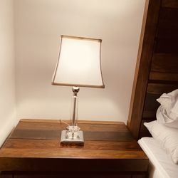 Beautiful Antique Nightstand/Table Lamp. Nice and cozy. Like new condition. 22” tall with shade. Look at another lamp and buy both for $50. Great barg