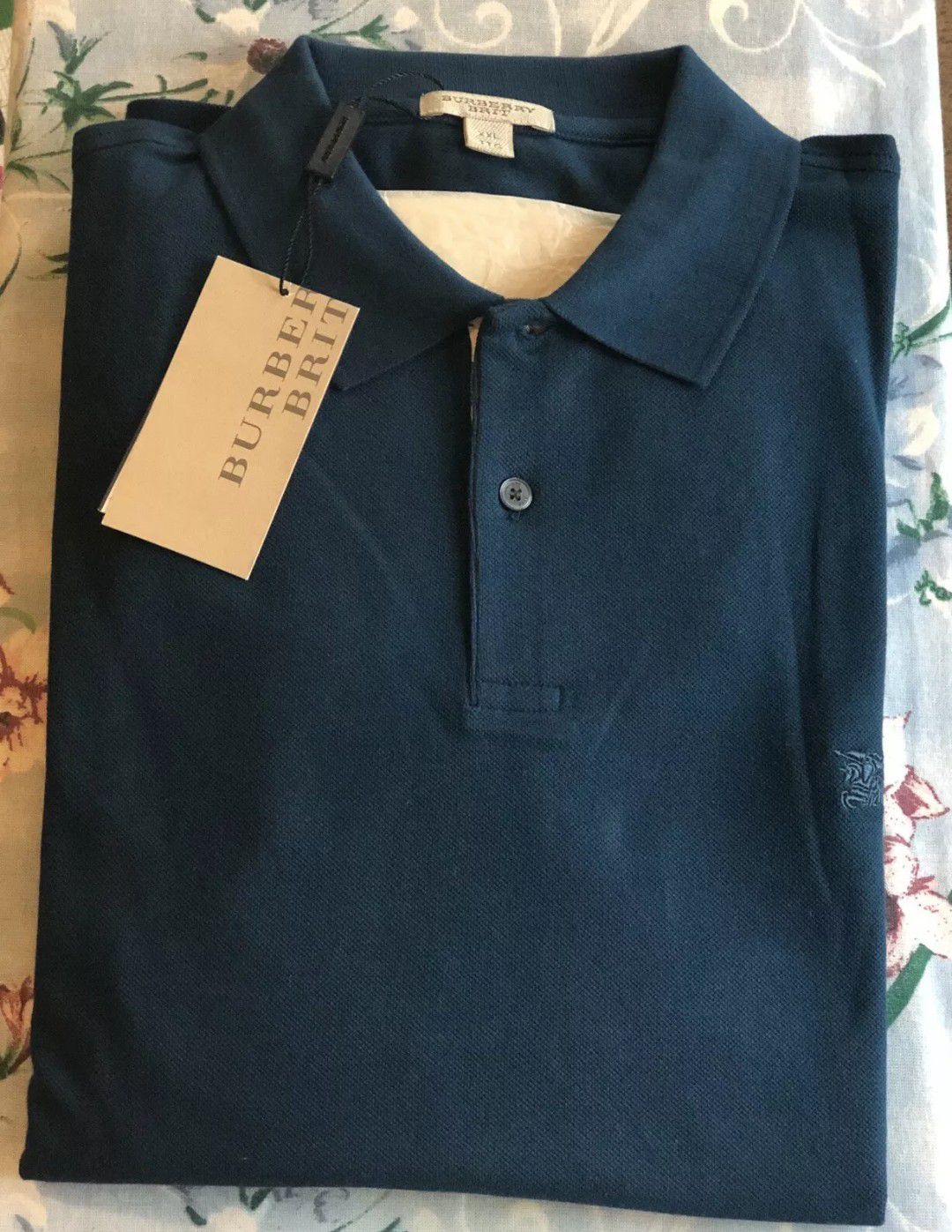 Burberry men's XL Polo Shirt. Condition is new with tags.