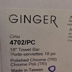 Ginger 4702 Chrome Cinu 18" Towel Bar