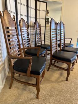 Drexel high back dining chairs