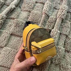 Coach Mini Backpack Keychain 