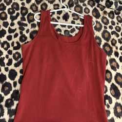 Burgundy tank top 
