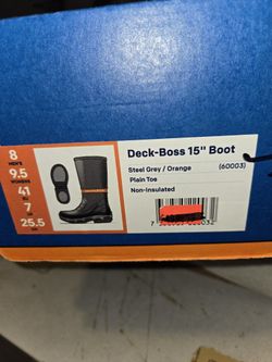 GRUDENS MENS SIZE 8 15" DECK BOOTS NEW IN BOX