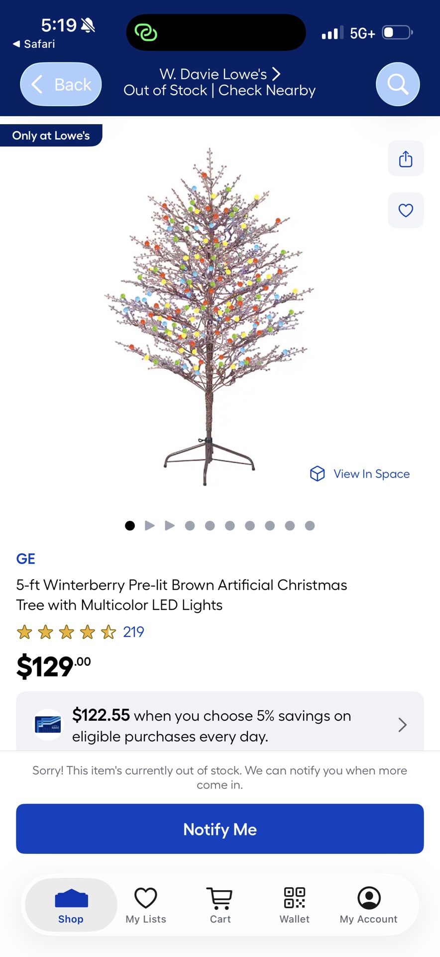 Winterberry Xmas Tree - Works Great