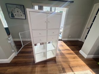 White storage cabinet