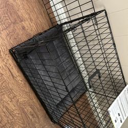 New Dog Crate, And New Crate-Dog Pad. 