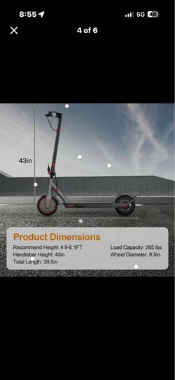 Electric Scooter with App Control and Waterproof Design