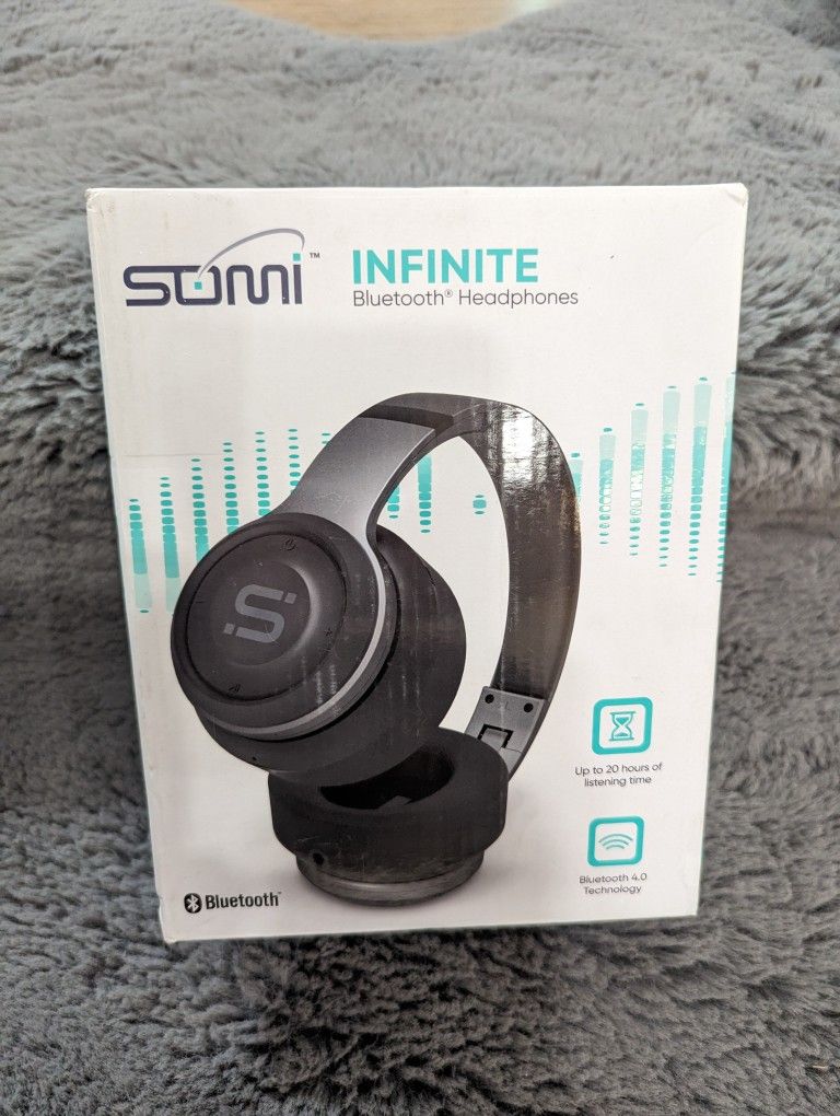 SoMi Infinite Over Ear Bluetooth Headphones, Wireless Headset, Foldable, Adjustable, Comfortable