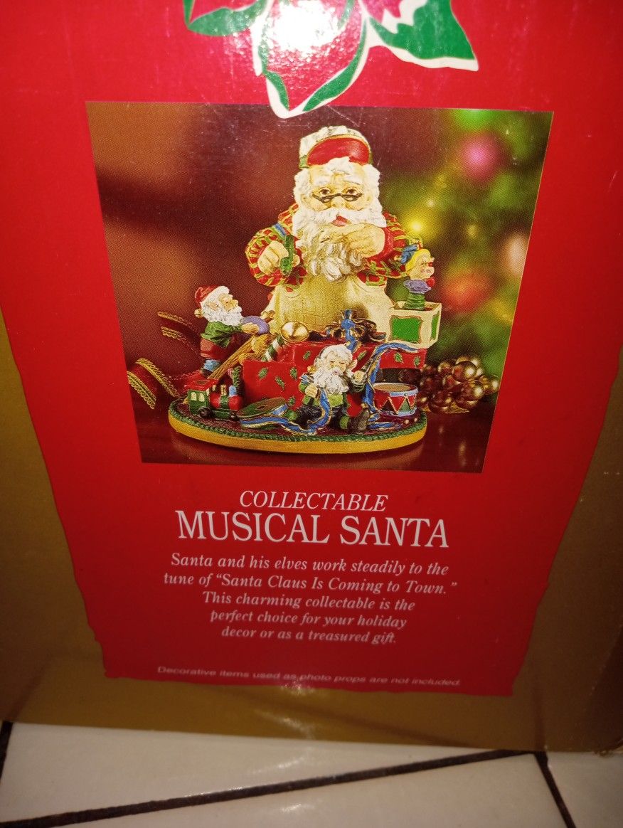 Musical Santa Music Box