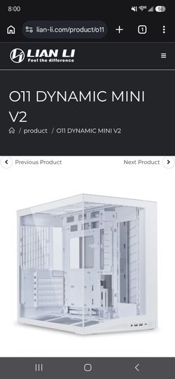 Lian li O11 dynamic mini v2 all white