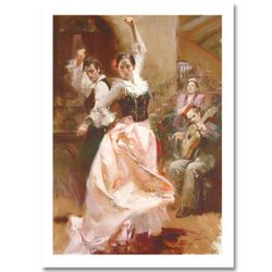 Pino (1939-2010), "Dancing In Barcelona" Hand Signed Limited Edition with COA.